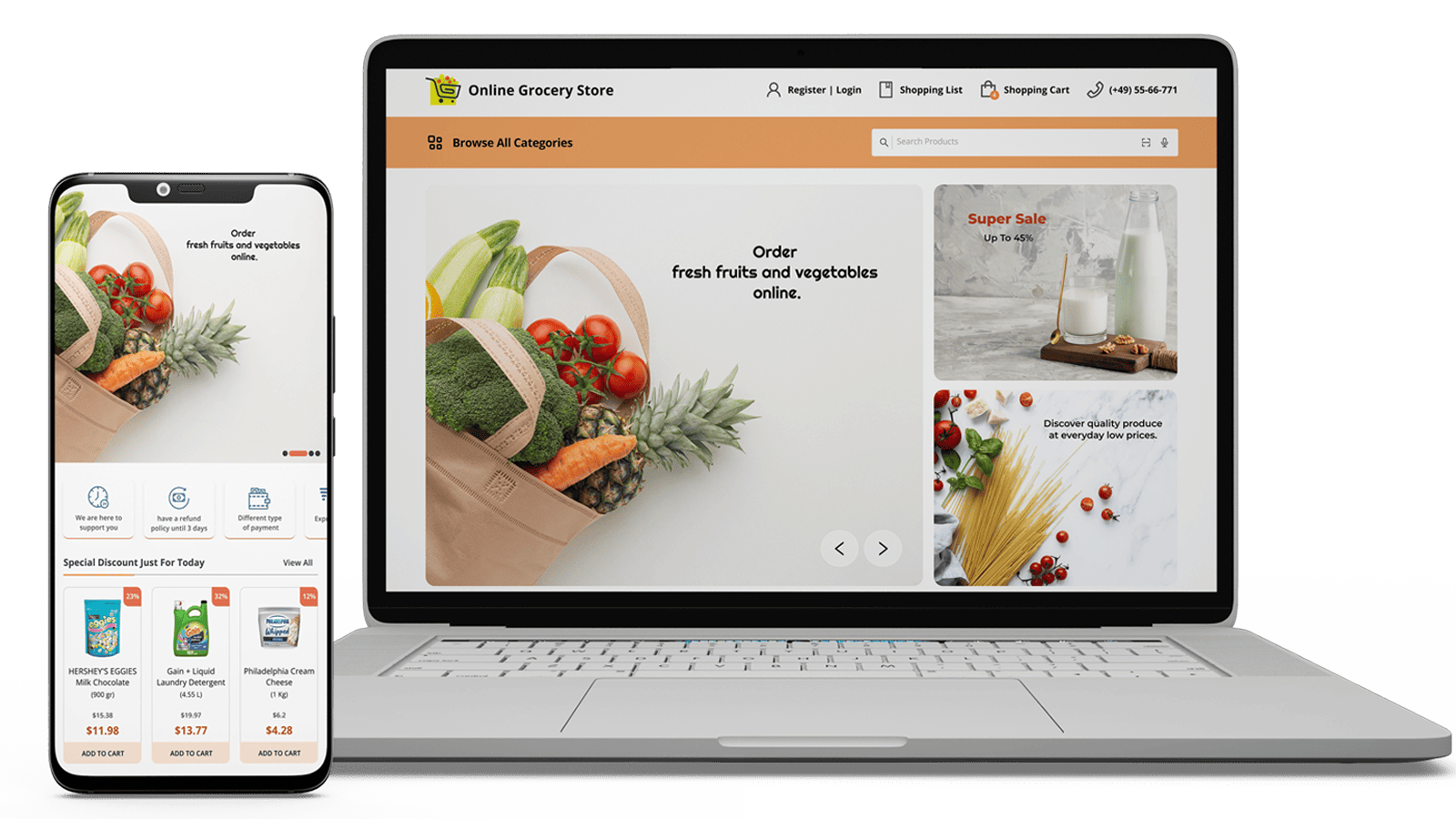 Grocery Shopping Web & App | Case Study